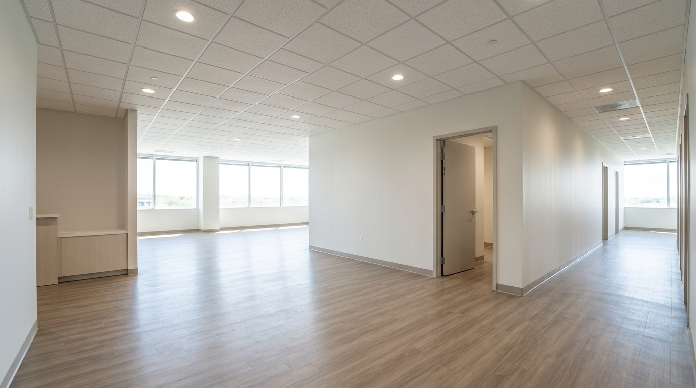 Completed commercial interior tenant improvement